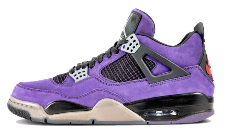 Air Jordan 4 Retro Suede Sneakers in Purple - Nike