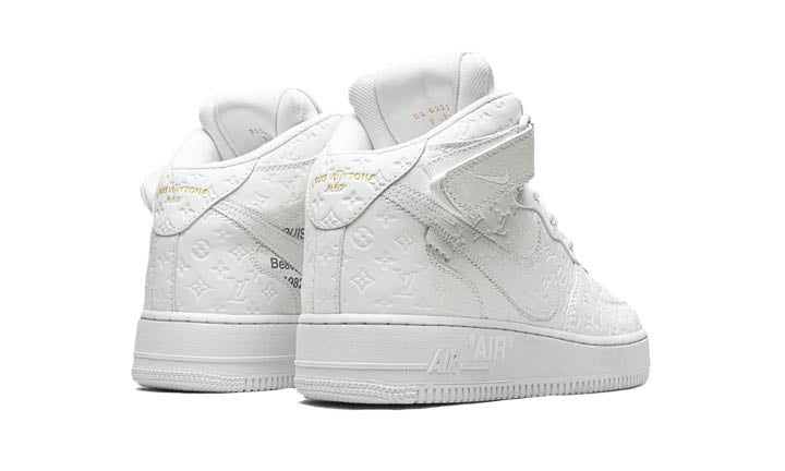 Nike x Louis Vuitton x Virgil Abloh Air Force 1 Mid White/White Sneakers  - Farfetch