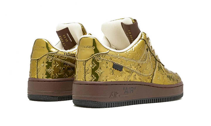 Nike x Louis Vuitton Air Force 1 Low Virgil Abloh - Metallic Gold  Sneakers - Farfetch