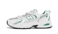 New Balance 530 White Silver Green