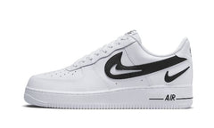 Nike Air Force 1 Low 07 FM Cut Out Swoosh White Black