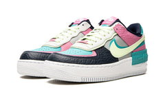 Nike Air Force 1 Shadow Barely Volt Oracle Aqua