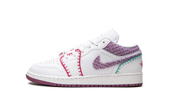 Air Jordan 1 Low White Light Bordeaux