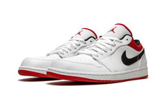 Air Jordan 1 Low White University Red Black