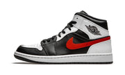 Air Jordan 1 Mid Black Chile Red White