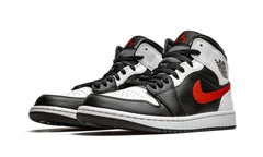 Air Jordan 1 Mid Black Chile Red White