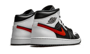 Air Jordan 1 Mid Black Chile Red White