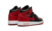 Air Jordan 1 Mid Bred Text