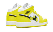 Air Jordan 1 Mid Dynamic Yellow Floral