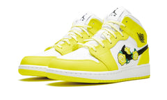 Air Jordan 1 Mid Dynamic Yellow Floral