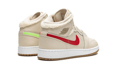 Air Jordan 1 Mid Fleece Pearl White