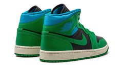 Air Jordan 1 Mid Lucky Green Aquatone