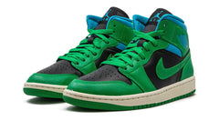 Air Jordan 1 Mid Lucky Green Aquatone