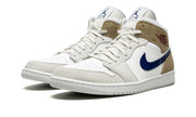 Air Jordan 1 Mid Tan Suede Navy