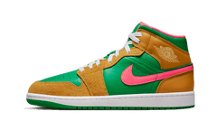 Air Jordan 1 Mid Wheat Watermelon