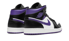 Air Jordan 1 Mid White Black Purple