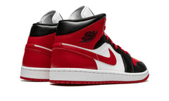 Air Jordan 1 Mid White Bred Toe