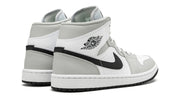 Air Jordan 1 Mid White Light Smoke Grey