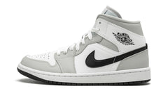 Air Jordan 1 Mid White Light Smoke Grey