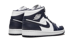 Air Jordan 1 Mid White Metallic Gold Obsidian