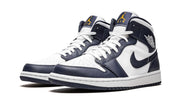 Air Jordan 1 Mid White Metallic Gold Obsidian