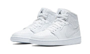 Air Jordan 1 Mid White Snakeskin