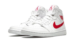 Air Jordan 1 Mid White University Red