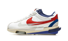 Nike Cortez 4.0 Sacai White University Red Blue