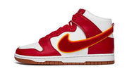 Nike Dunk High Chenille Swoosh White Gym Red