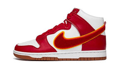 Nike Dunk High Chenille Swoosh White Gym Red