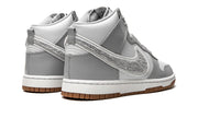 Nike Dunk High Retro Chenille Swoosh White Grey