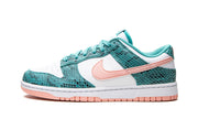 Nike Dunk Low Snakeskin Washed Teal Bleached Coral