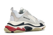 Balenciaga Triple S White Black Red