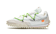 Nike Waffle Racer Off White White Electric green